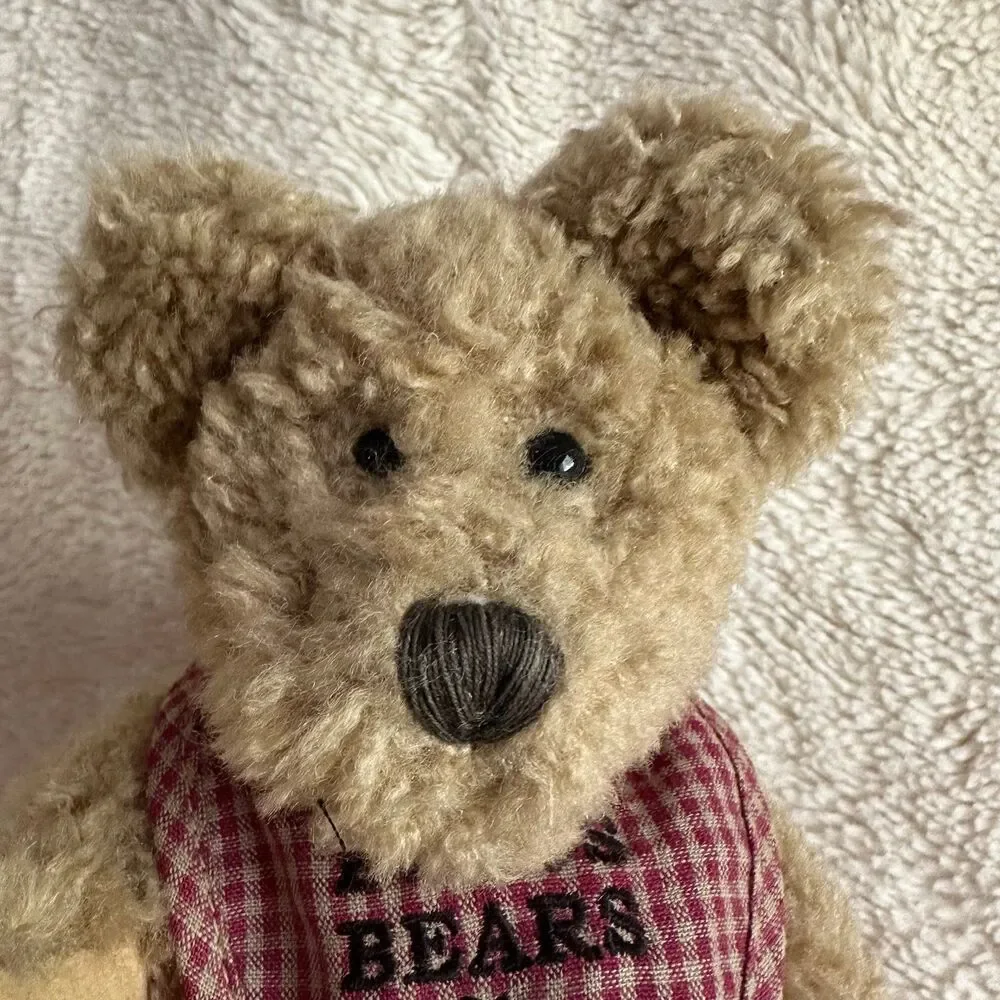 Boyds Bear Bosley Checked Bib 9